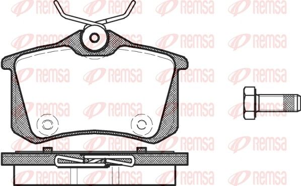 REMSA 0263.14 Brake Pad Set, disc brake