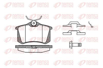 Brake Pad Set, disc brake REMSA 0263.16