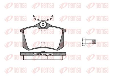 Brake Pad Set, disc brake REMSA 0263.20