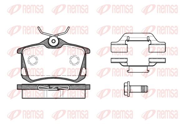 REMSA 0263.50 Brake Pad Set, disc brake