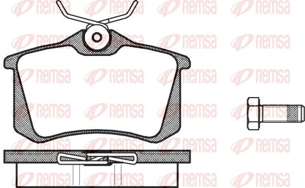 REMSA 0263.00 Brake Pad Set, disc brake