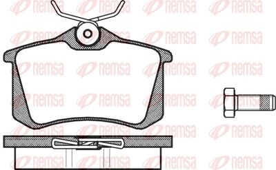 Brake Pad Set, disc brake REMSA 0263.00