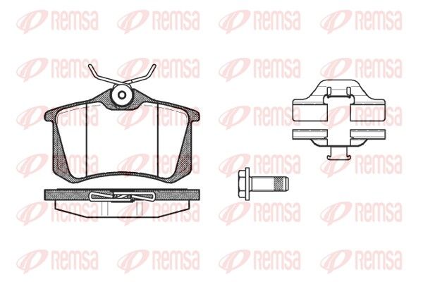 REMSA 0263.03 Brake Pad Set, disc brake