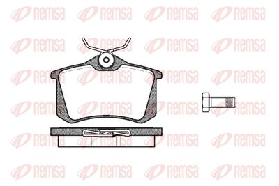 Brake Pad Set, disc brake REMSA 0263.10