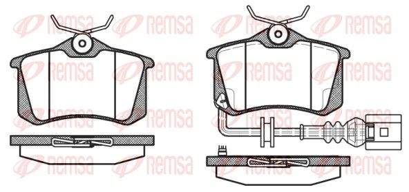 REMSA 0263.41 Brake Pad Set, disc brake