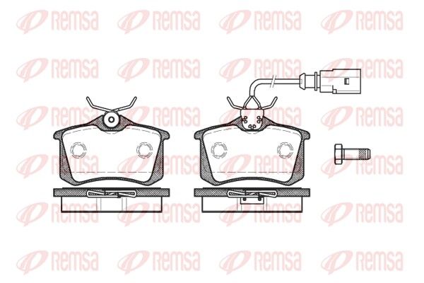 REMSA 0263.51 Brake Pad Set, disc brake