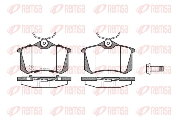REMSA 0263.74 Brake Pad Set, disc brake