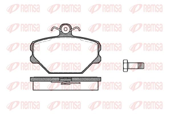 REMSA 0264.00 Brake Pad Set, disc brake
