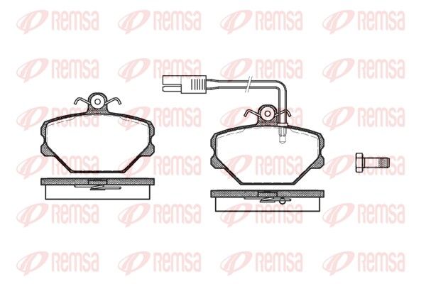 REMSA 0264.12 Brake Pad Set, disc brake