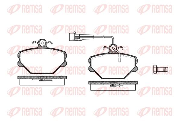REMSA 0264.02 Brake Pad Set, disc brake
