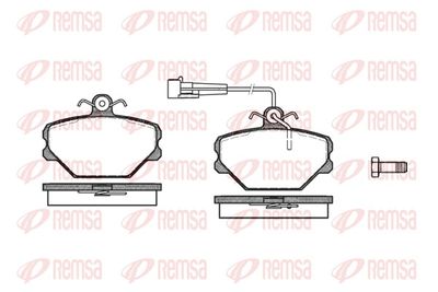 Brake Pad Set, disc brake REMSA 0264.02