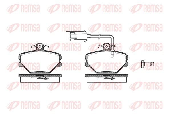 REMSA 0264.42 Brake Pad Set, disc brake