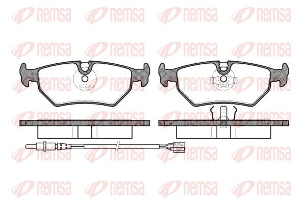 REMSA 0265.32 Brake Pad Set, disc brake