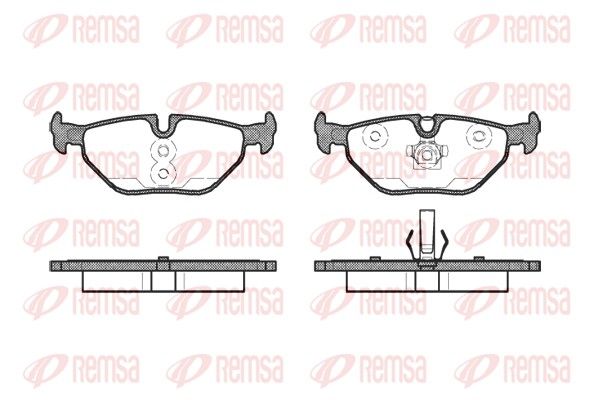 REMSA 0265.41 Brake Pad Set, disc brake