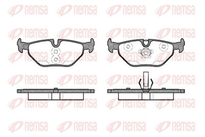 Brake Pad Set, disc brake REMSA 0265.41