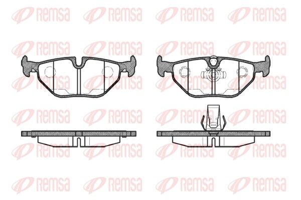 REMSA 0265.15 Brake Pad Set, disc brake