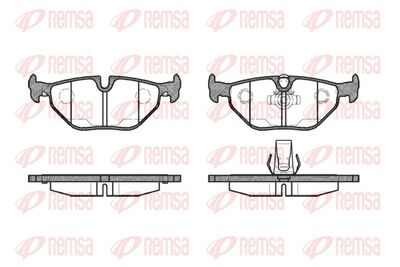 Brake Pad Set, disc brake REMSA 0265.15