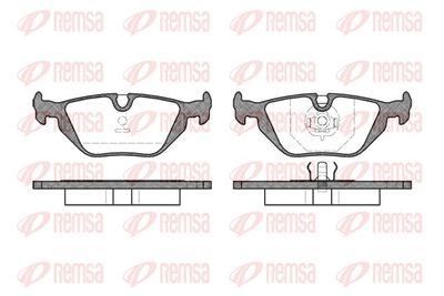Brake Pad Set, disc brake REMSA 0265.30