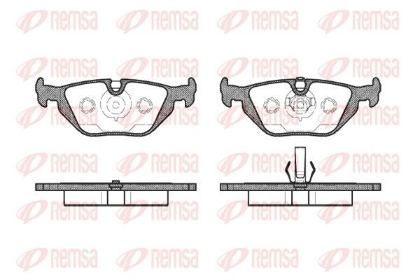 REMSA 0265.50 Brake Pad Set, disc brake