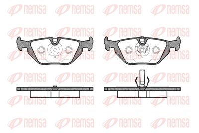 Brake Pad Set, disc brake REMSA 0265.50