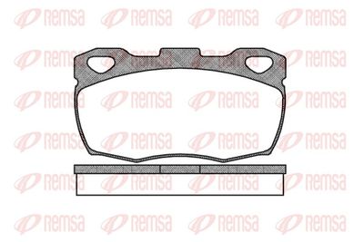 Brake Pad Set, disc brake REMSA 0266.00