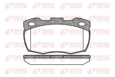 Brake Pad Set, disc brake REMSA 0266.10