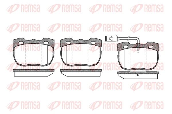 REMSA 0267.11 Brake Pad Set, disc brake