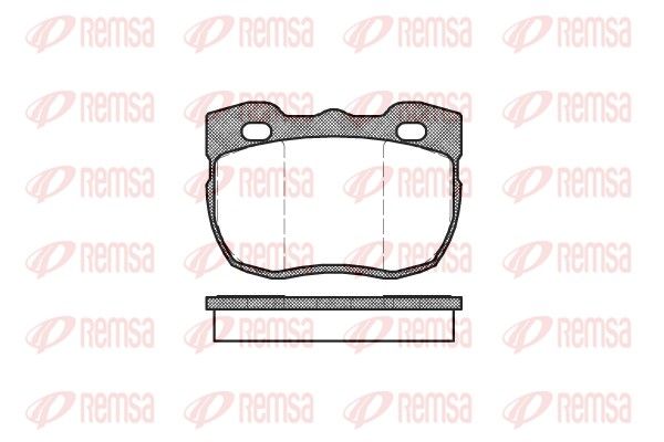 REMSA 0267.00 Brake Pad Set, disc brake