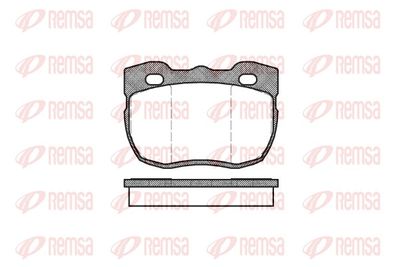 Brake Pad Set, disc brake REMSA 0267.00