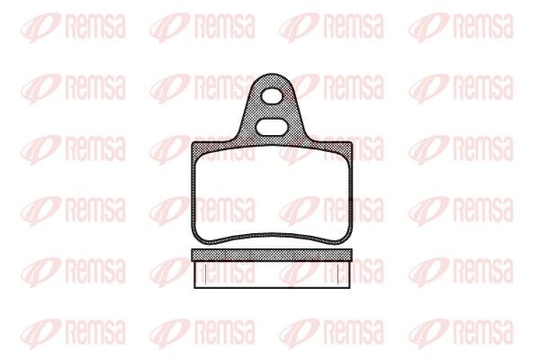 REMSA 0269.00 Brake Pad Set, disc brake