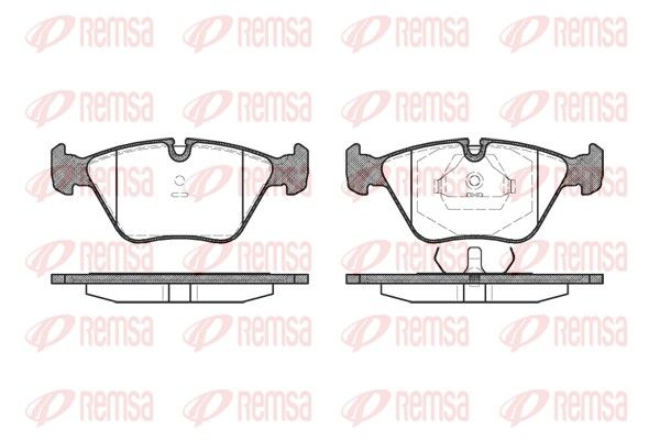 REMSA 0270.10 Brake Pad Set, disc brake