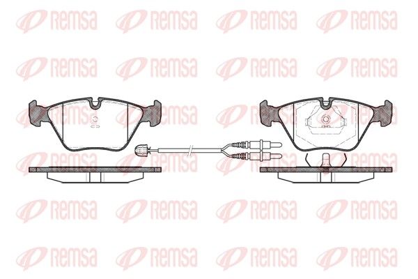 REMSA 0270.22 Brake Pad Set, disc brake