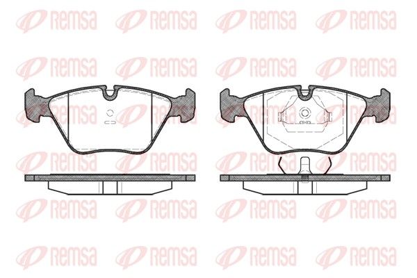 REMSA 0270.40 Brake Pad Set, disc brake