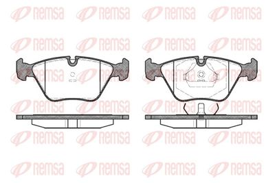 Brake Pad Set, disc brake REMSA 0270.40