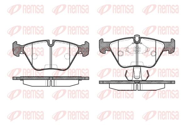 REMSA 0270.15 Brake Pad Set, disc brake