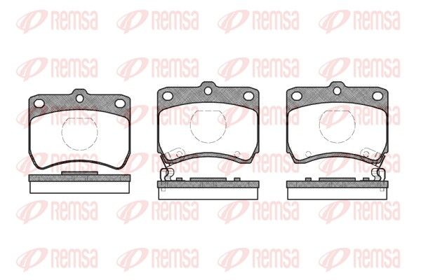 REMSA 0271.02 Brake Pad Set, disc brake
