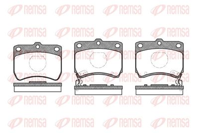 Brake Pad Set, disc brake REMSA 0271.02