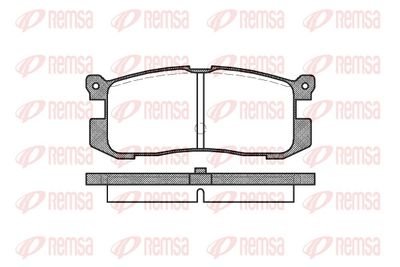 Brake Pad Set, disc brake REMSA 0272.00