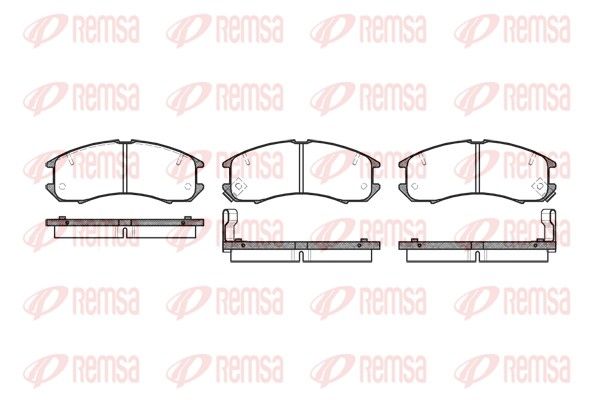 REMSA 0273.02 Brake Pad Set, disc brake