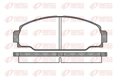 Brake Pad Set, disc brake REMSA 0274.00