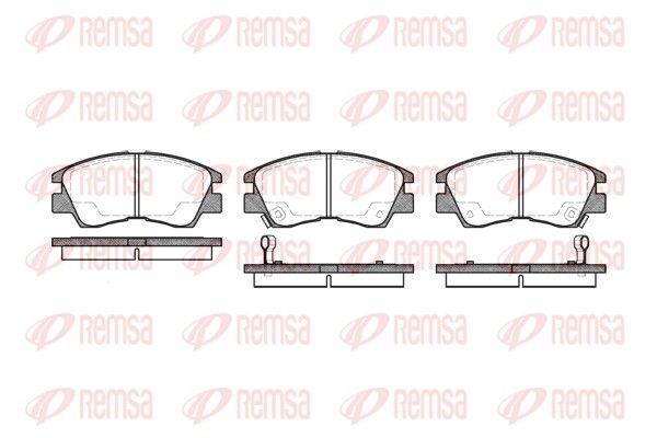 REMSA 0275.02 Brake Pad Set, disc brake