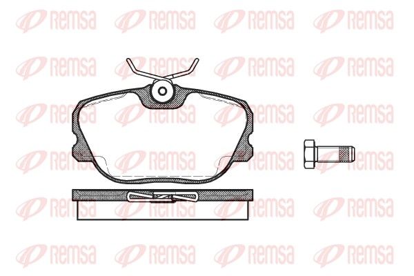 REMSA 0280.00 Brake Pad Set, disc brake