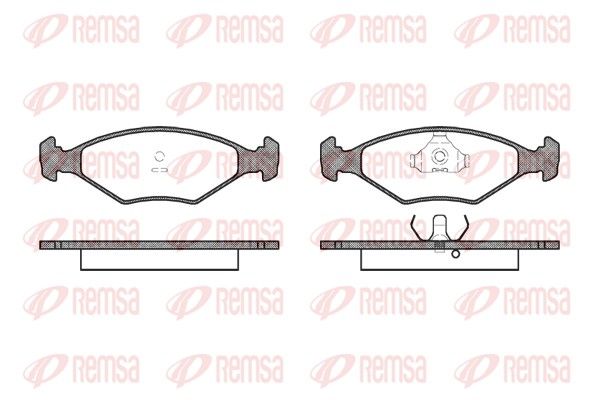 REMSA 0281.00 Brake Pad Set, disc brake