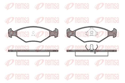 Brake Pad Set, disc brake REMSA 0281.00