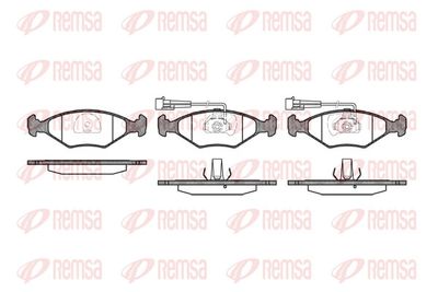 Brake Pad Set, disc brake REMSA 0281.32
