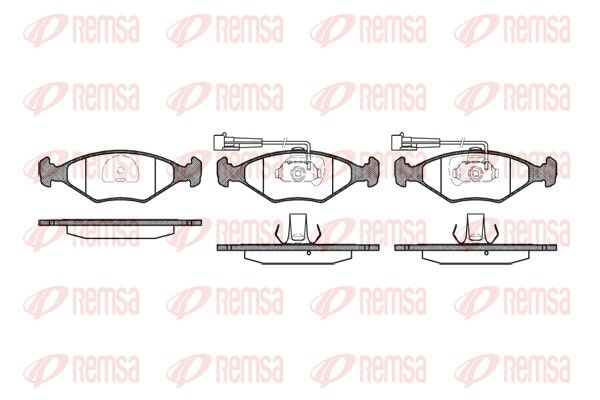 REMSA 0281.42 Brake Pad Set, disc brake