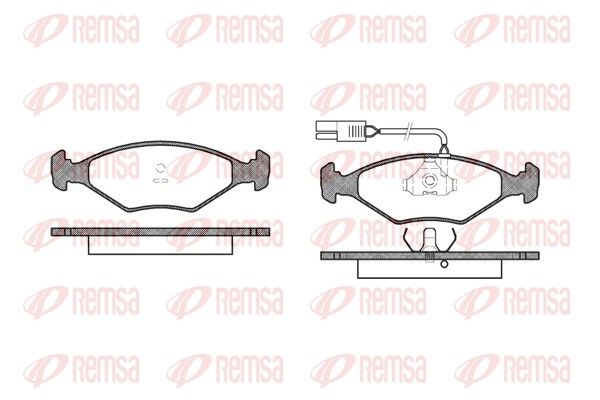 REMSA 0281.02 Brake Pad Set, disc brake