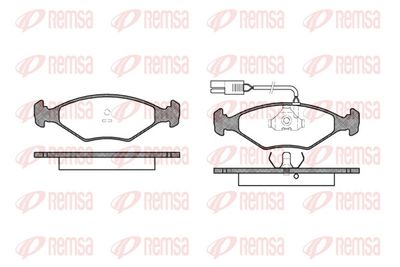 Brake Pad Set, disc brake REMSA 0281.02