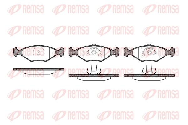 REMSA 0281.40 Brake Pad Set, disc brake
