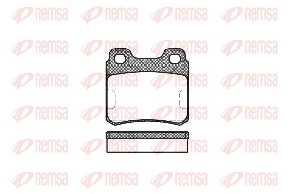 REMSA 0282.00 Brake Pad Set, disc brake